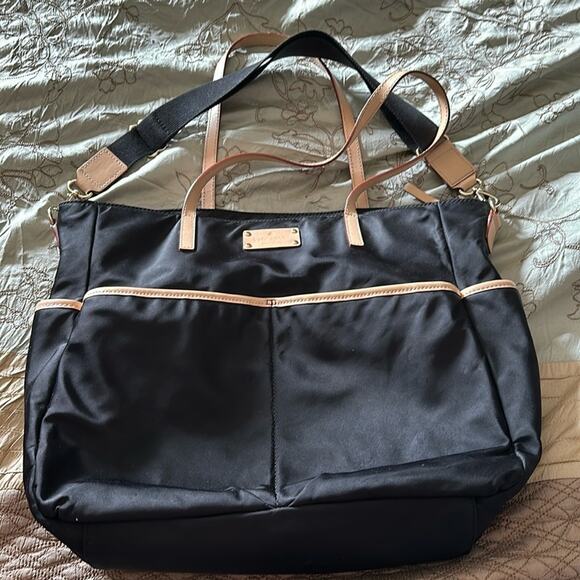 Kate Spade | Honey Baby Kennedy Park Nylon Diaper Bag in Black - Picture 2 of 14